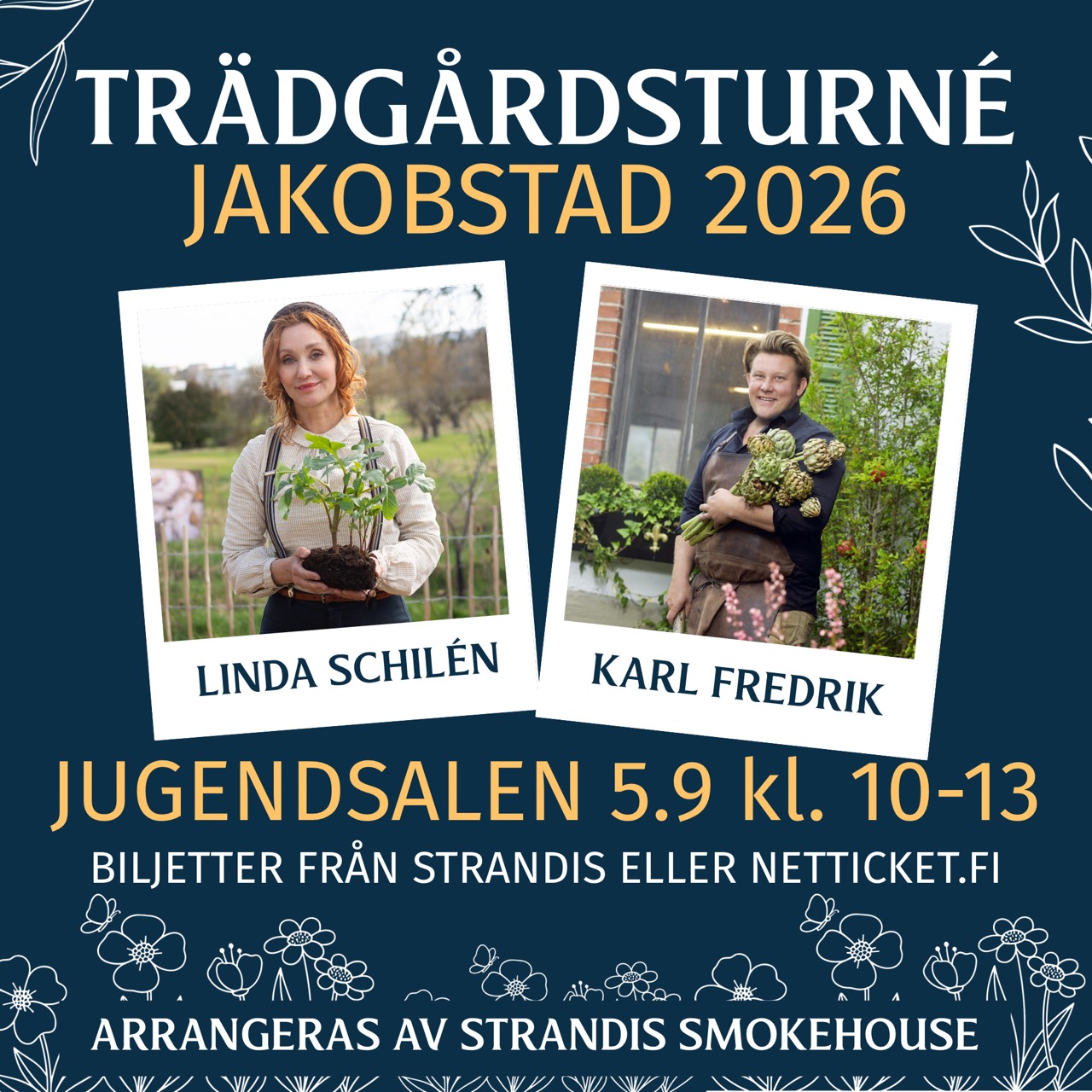 Trädgårdsturné Jakobstad 2026, Linda Schilén ja Karl Fredrik